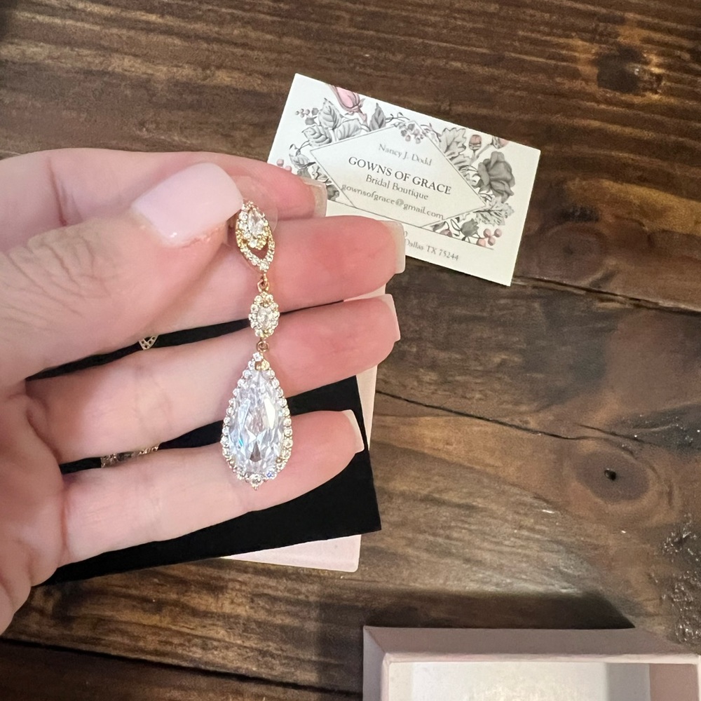 Crystal earrings - Picture 5 of 6